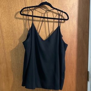 ASOS strappy tank top Sz16 Black
